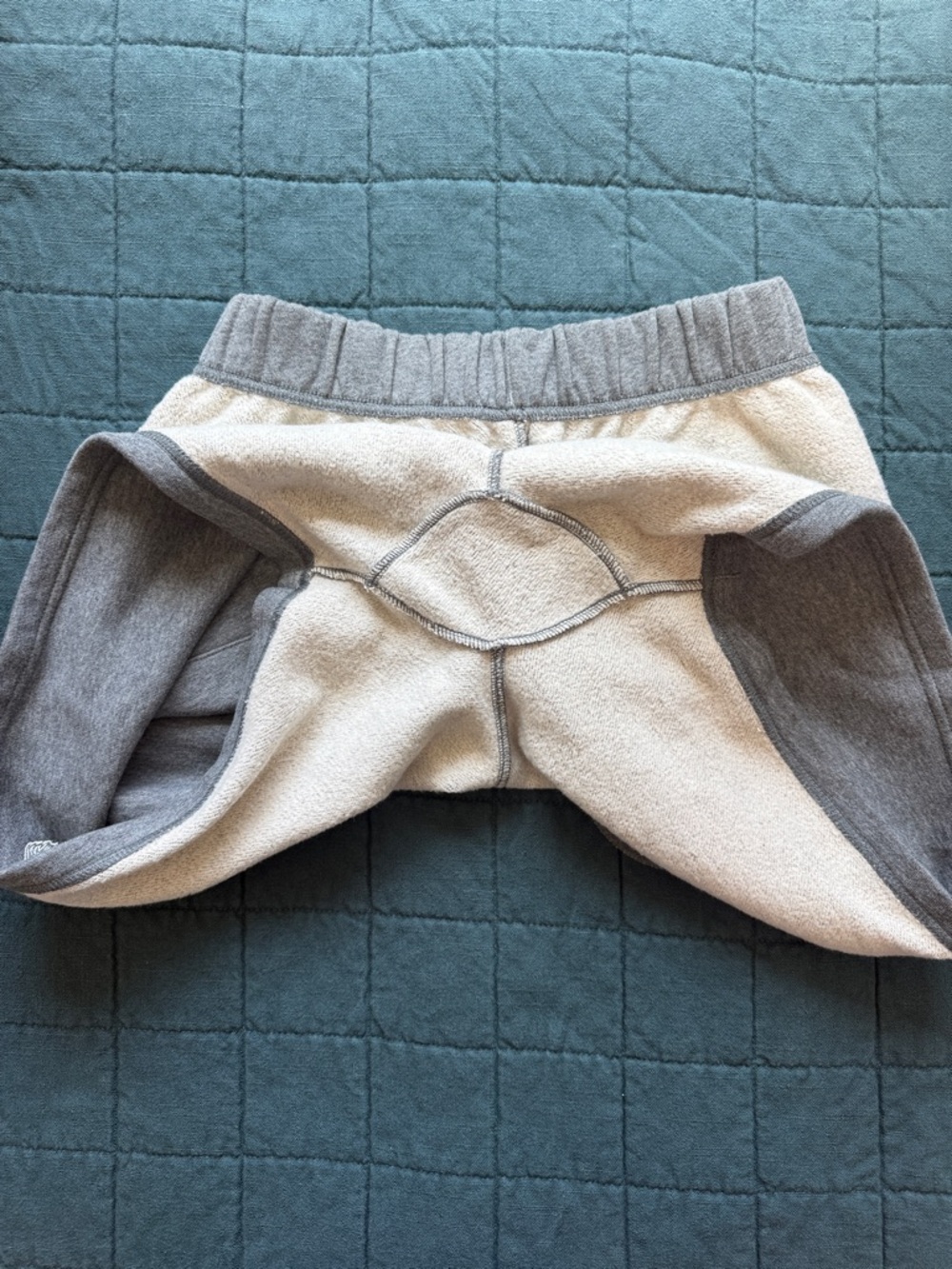 DarcSport Like New Dual Patch Lounge Sweat Shorts in Grey Medium 371/1000 - Picture 10 of 12